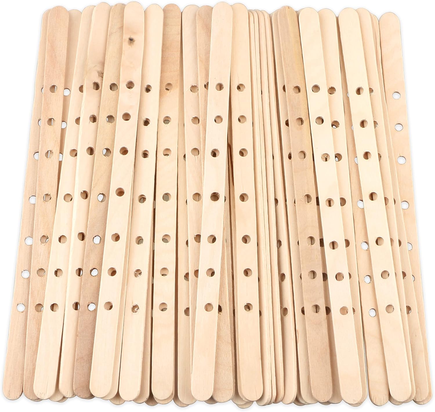 Wooden Wick Candle - 100pcs Wooden Wick Holders for Large