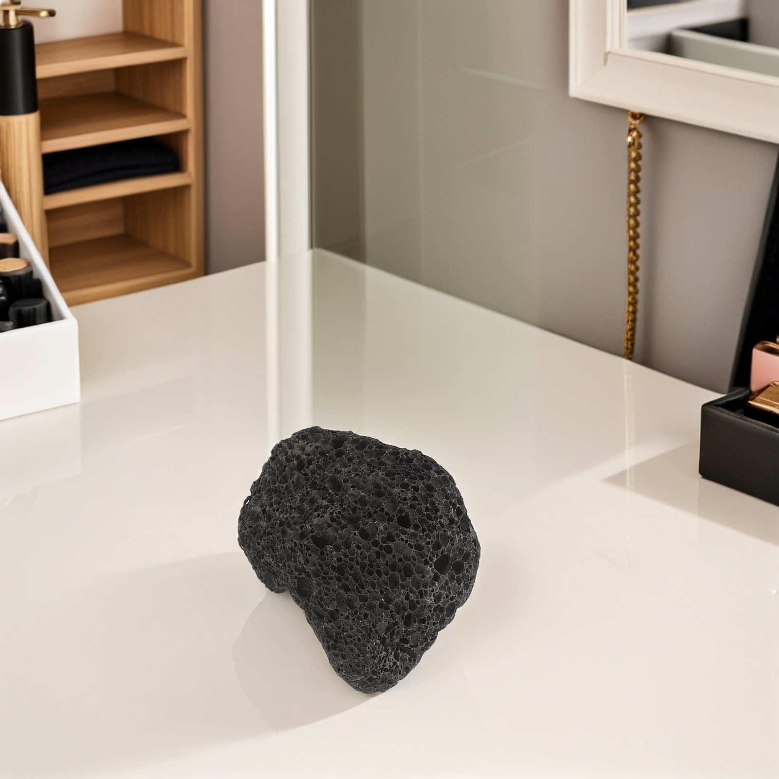 Home Fragrance And Diffuser - Passive Aromatherapy Stone Diffuser Black Volcanic