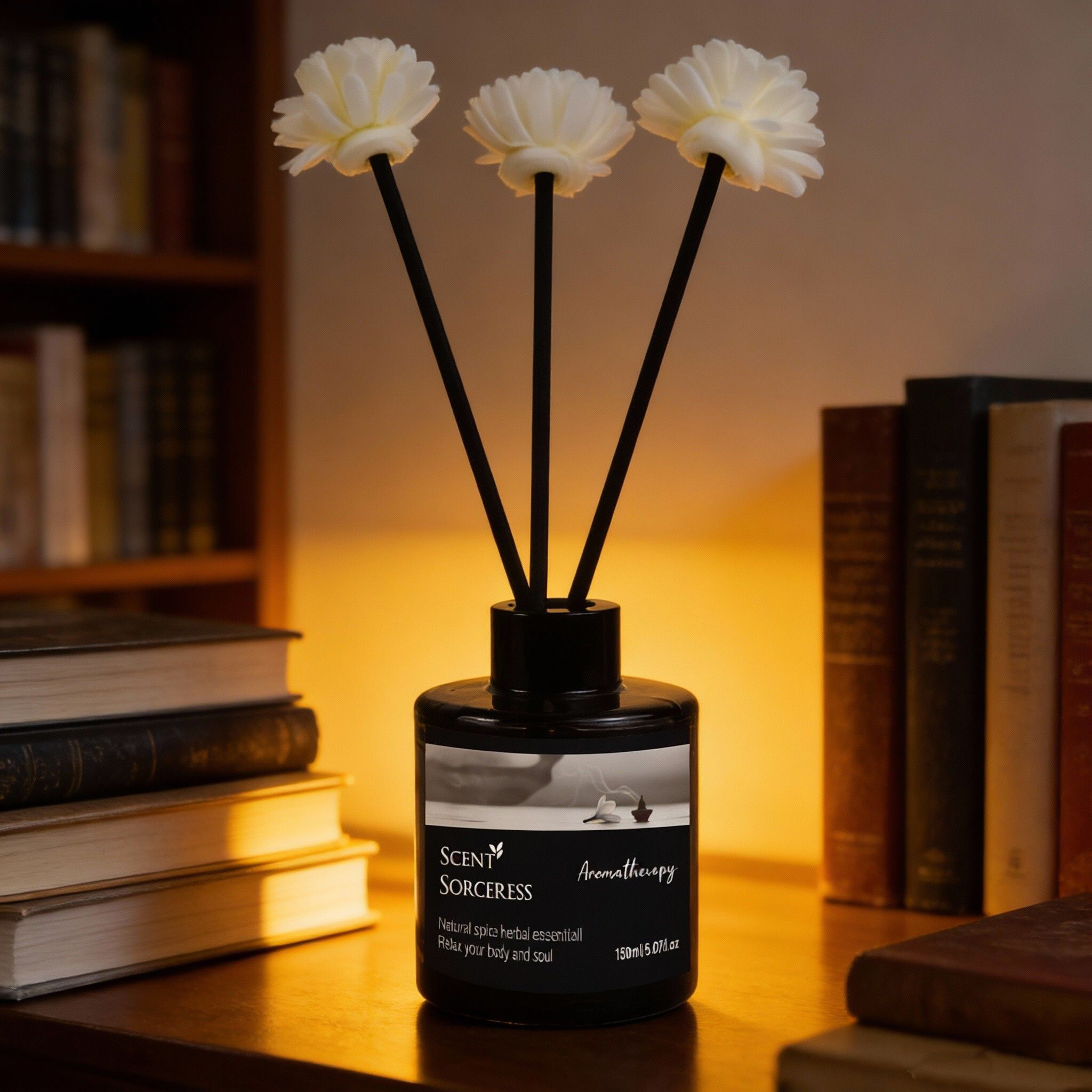 Home Fragrance Jasmine Diffuser - 150ml Reed Diffuser Sets Fragrance Jasmine