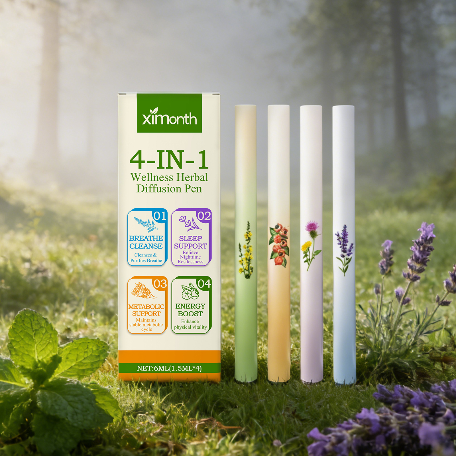 Home Fragrance Stick - 4 In 1 Air Freshening Pen