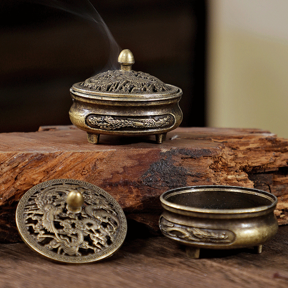 Home Fragrance Incense Sticks - 1PC Longfeng Fingertip Stove, Three-Legged Small