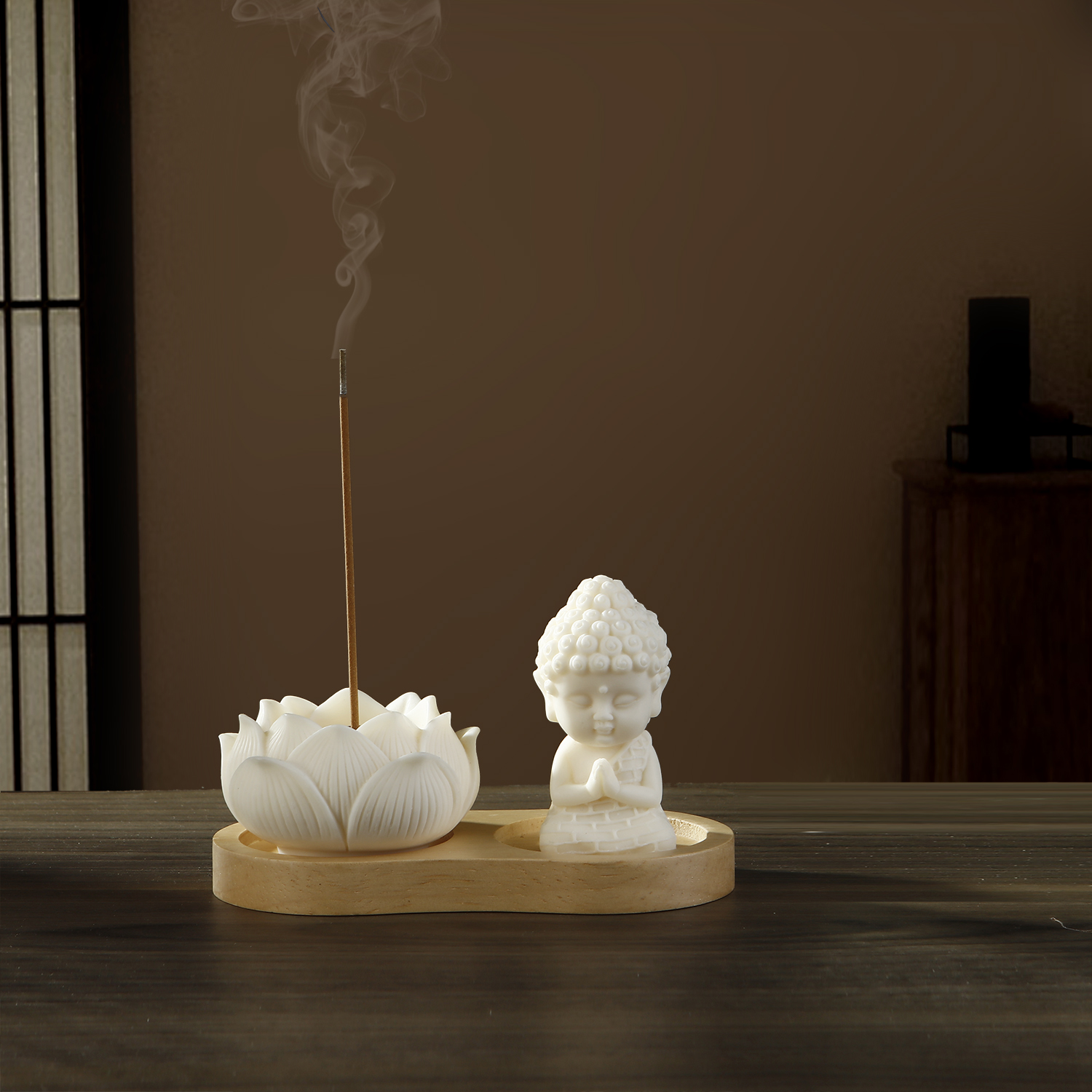 Home Fragrance Incense Sticks - Ceramic Lotus Incense Holder for Sticks
