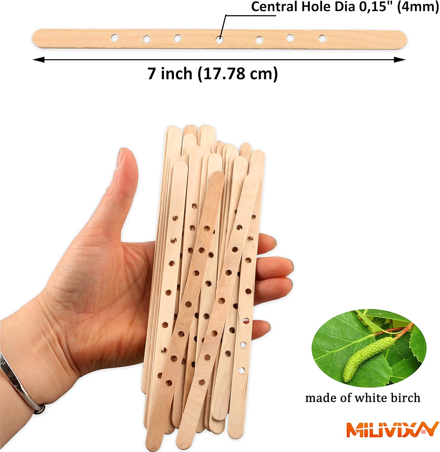 100pcs Wooden Wick Holders for - Wooden Wick Candle recensione e prezzo