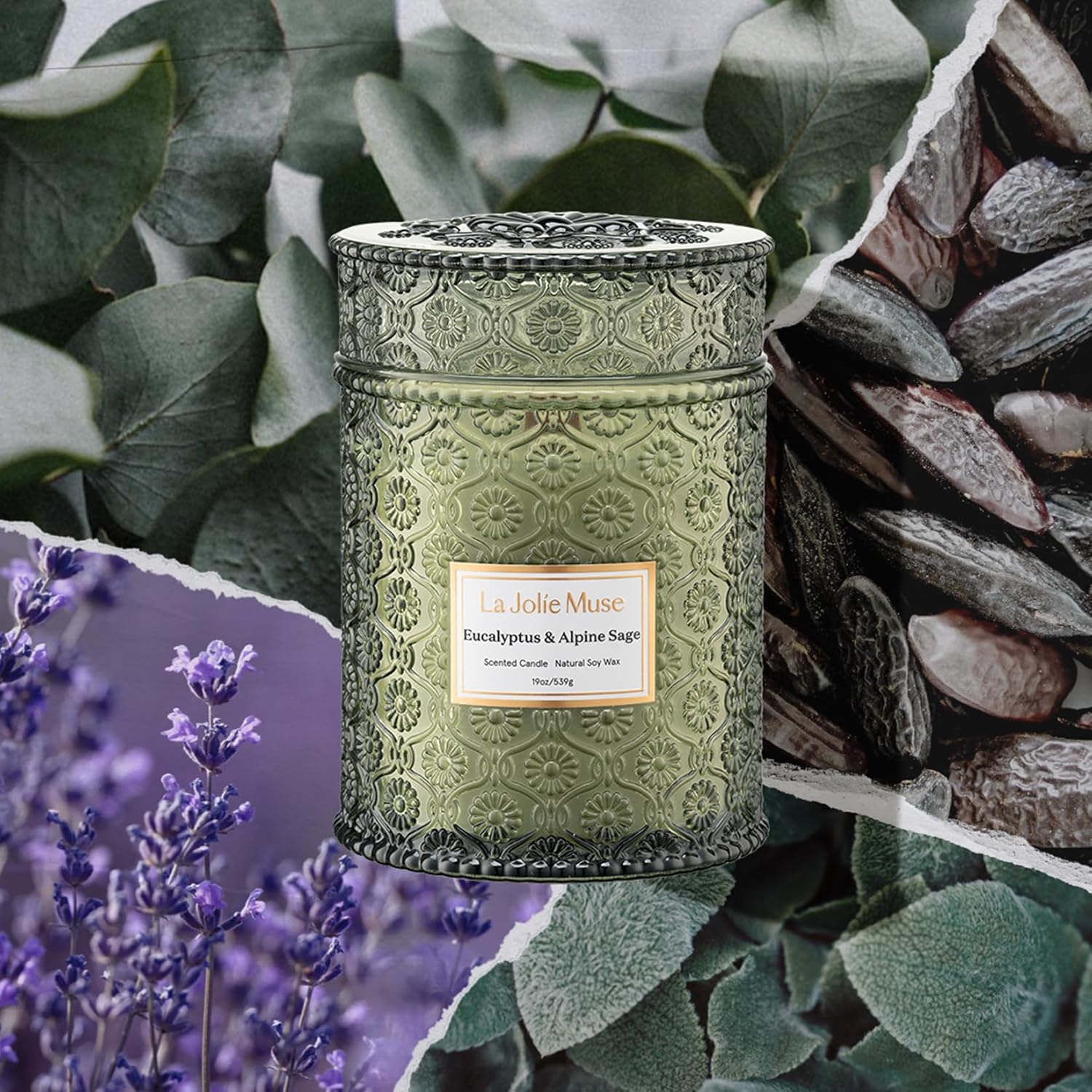 Eucalyptus & Sage Candle for H - Wooden Wick Candle recensione e prezzo