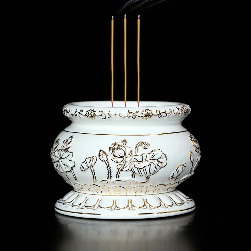 1pc Chinese White Lotus Cerami - Home Fragrance White Lotus recensione e prezzo