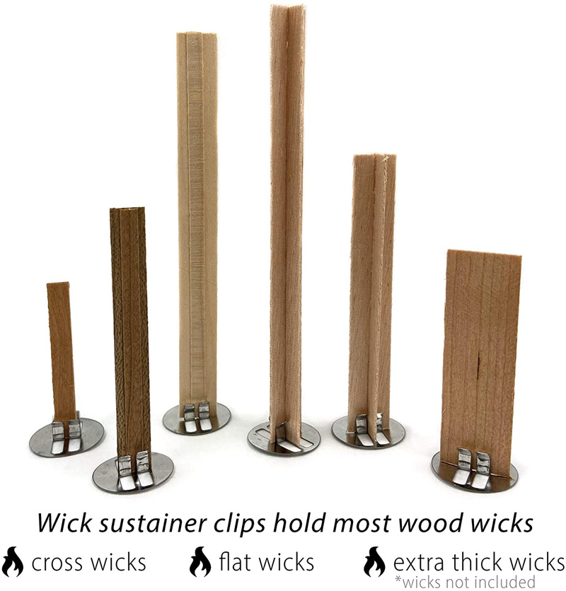Wood Candle Wicks Base Clip fo - Wooden Wick Candle recensione e prezzo