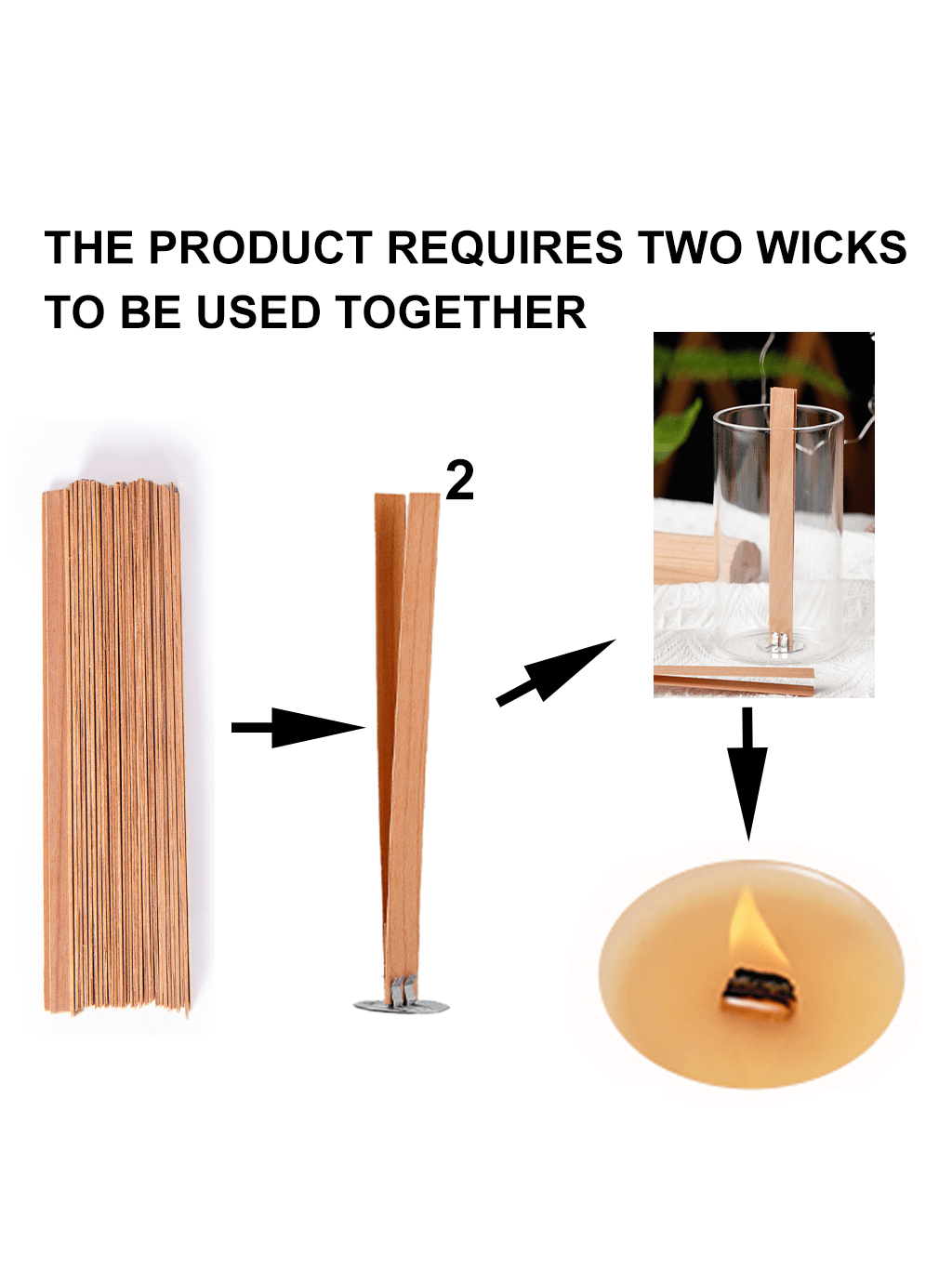 40Pcs Smokeless Cherry Wood Ca - Wooden Wick Candle recensione e prezzo