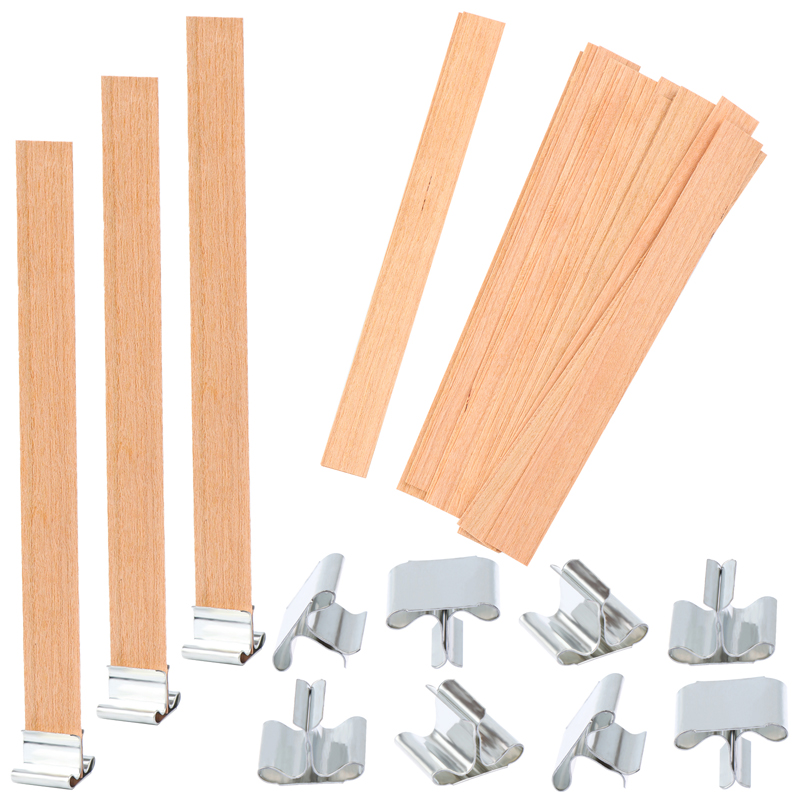 10set 13cm Wooden Candles Wick - Wooden Wick Candle recensione e prezzo