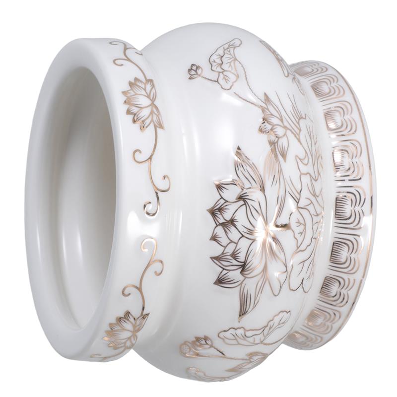 White Ceramic Incense Burner C - Home Fragrance White Lotus recensione e prezzo