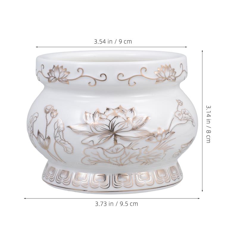 White Ceramic Incense Burner C - Home Fragrance White Lotus recensione e prezzo