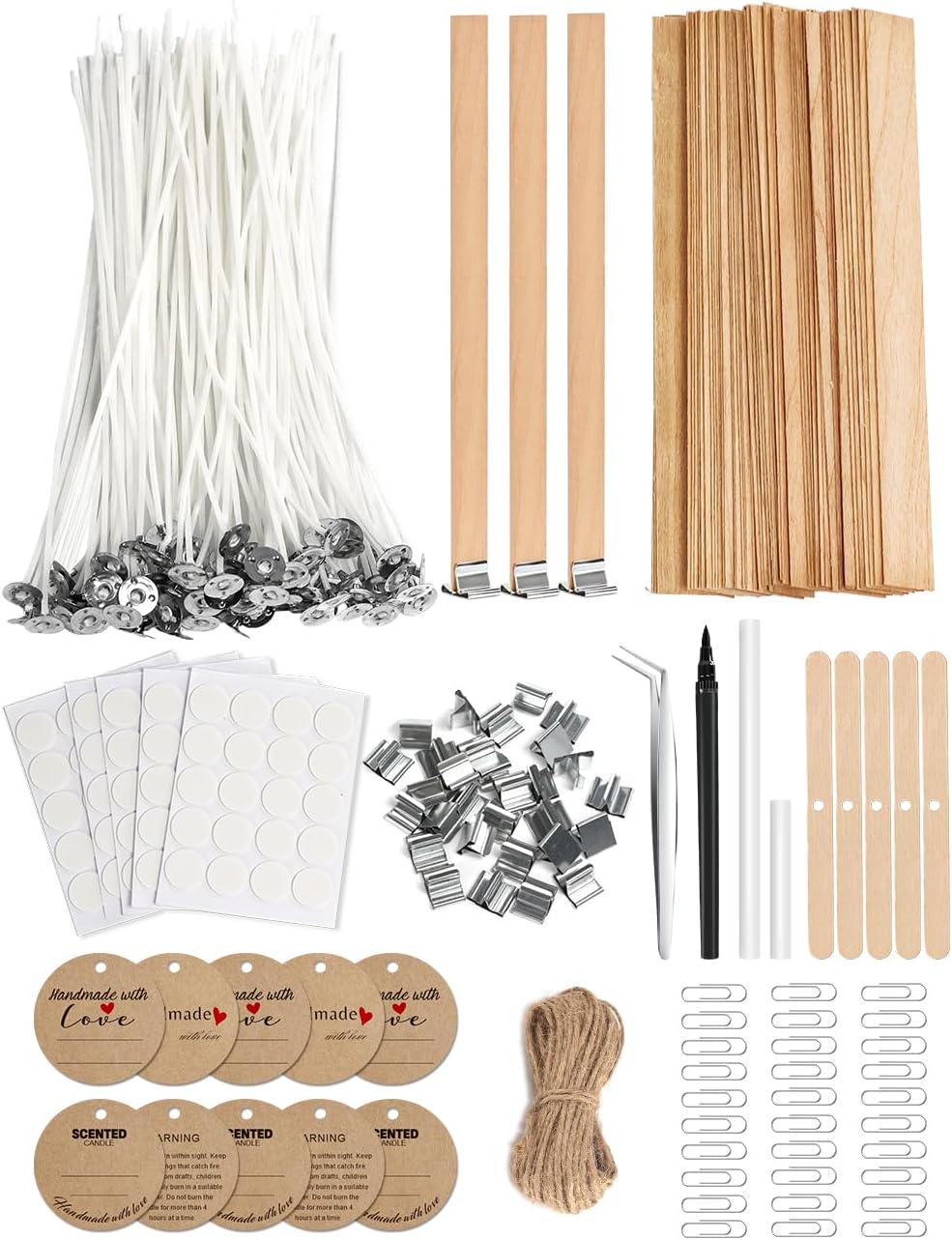 130 Pcs Candle Making Kit: Cot - Wooden Wick Candle recensione e prezzo