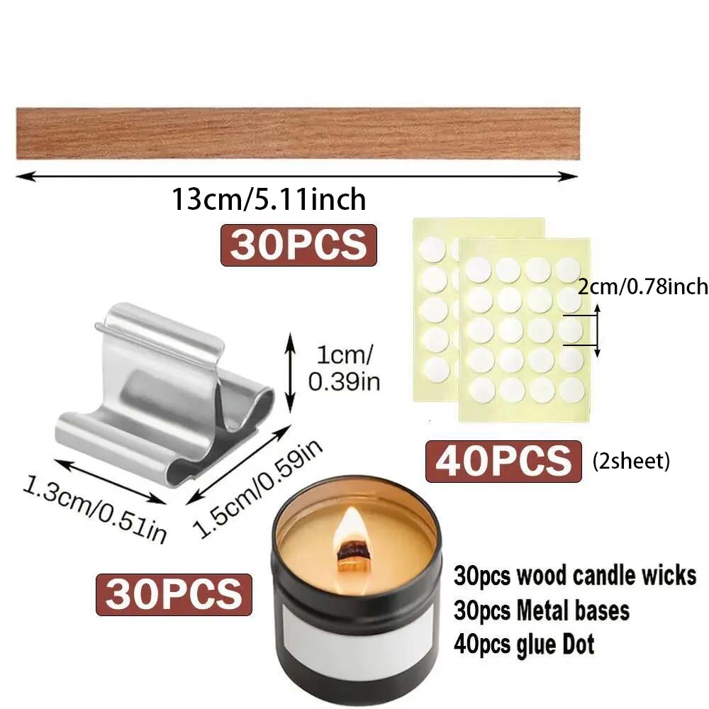 30pcs Candle Wooden Wick 30pcs - Wooden Wick Candle recensione e prezzo