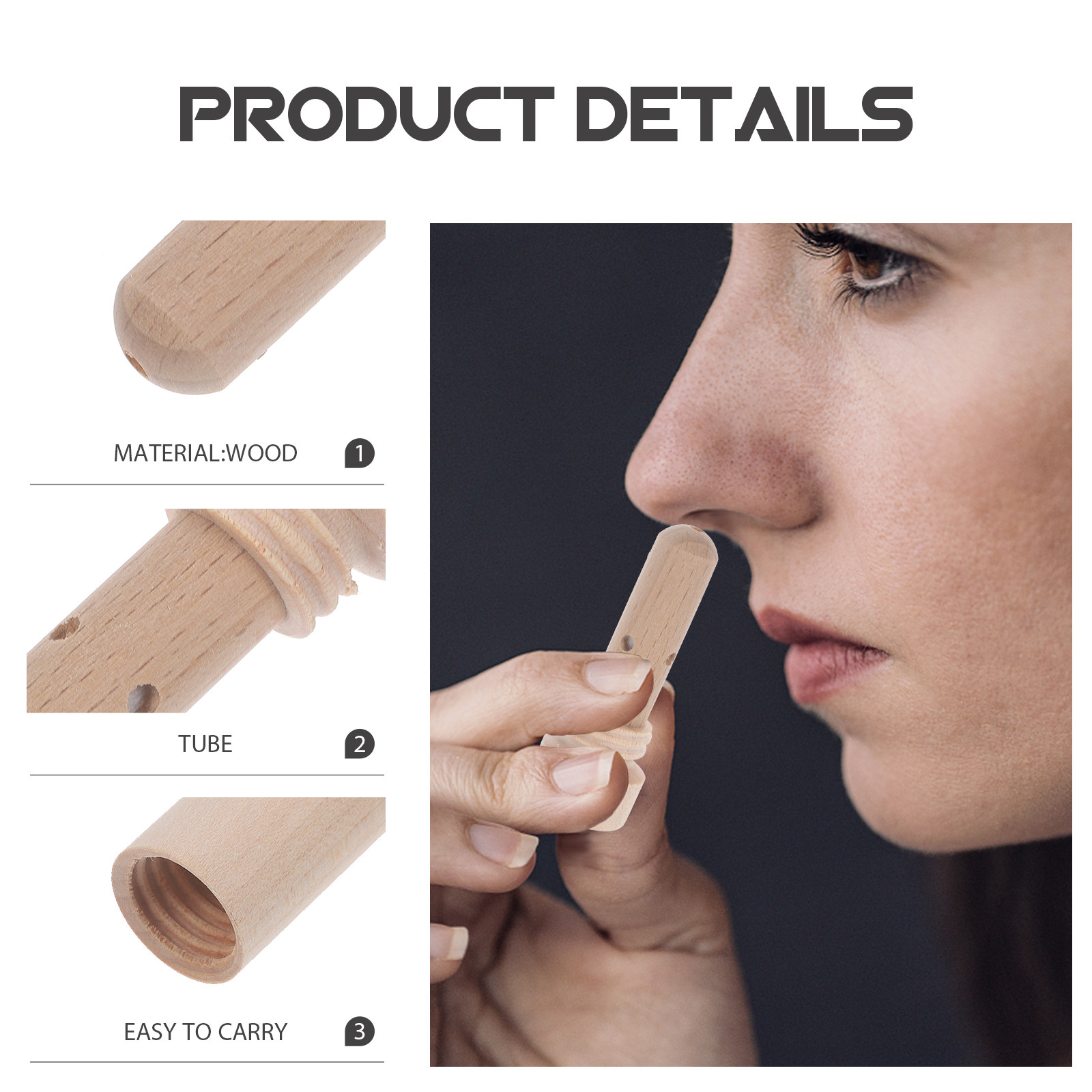 Eco Friendly Wooden Nasal Inha - Home Fragrance Stick recensione e prezzo