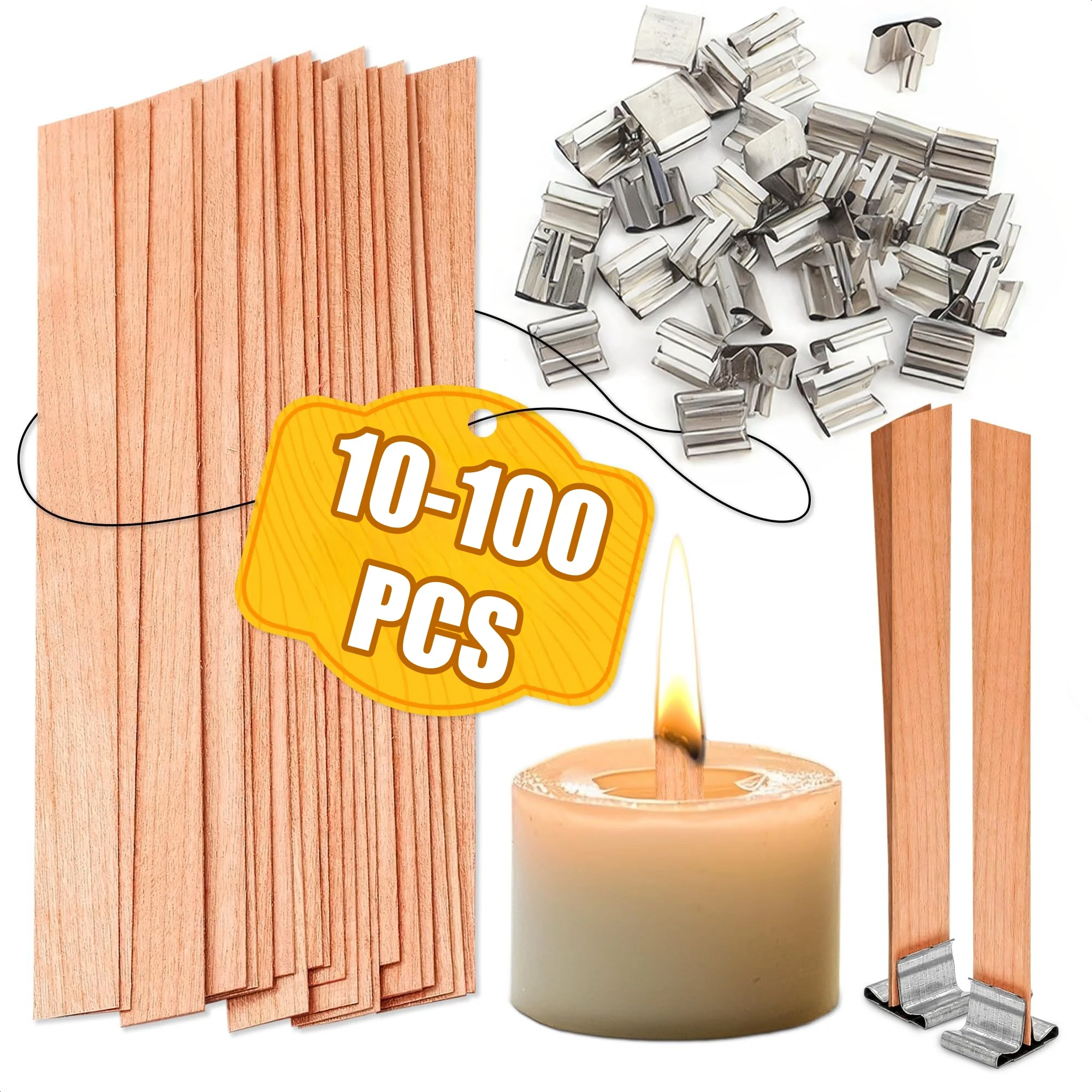 Handmade Soy Wax Candle Wooden - Wooden Wick Candle recensione e prezzo
