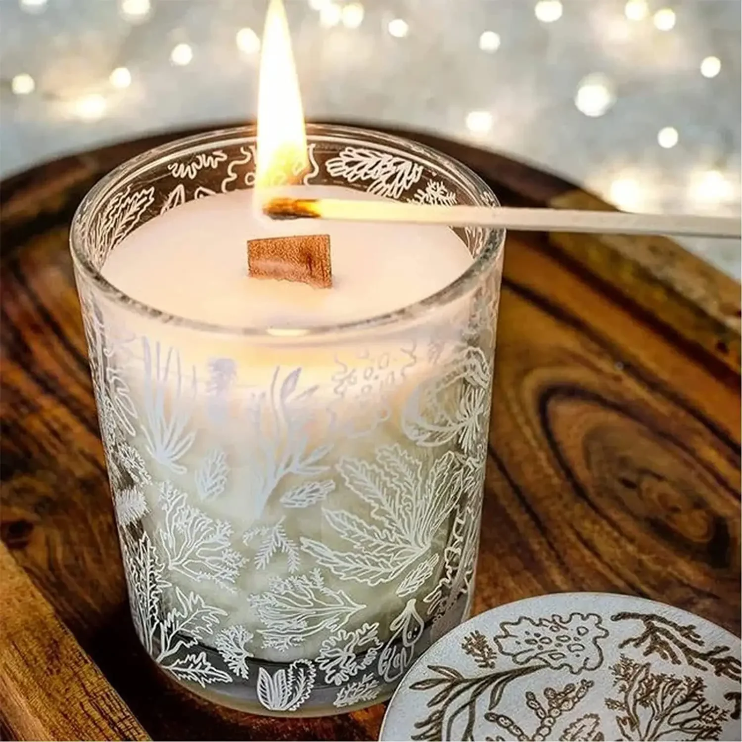 Handmade Soy Wax Candle Wooden - Wooden Wick Candle recensione e prezzo