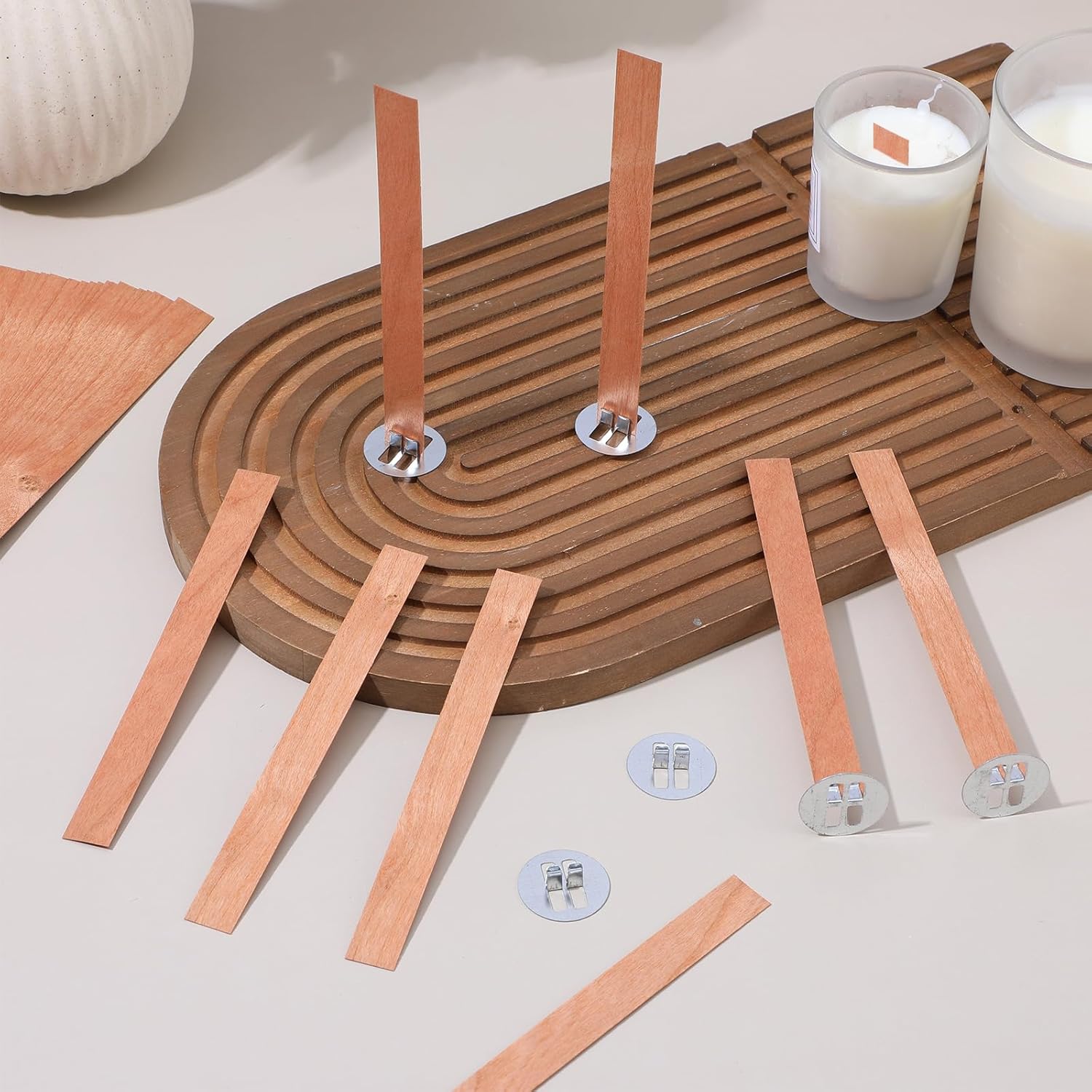 60Pcs Wood Wicks for Candles M - Wooden Wick Candle recensione e prezzo