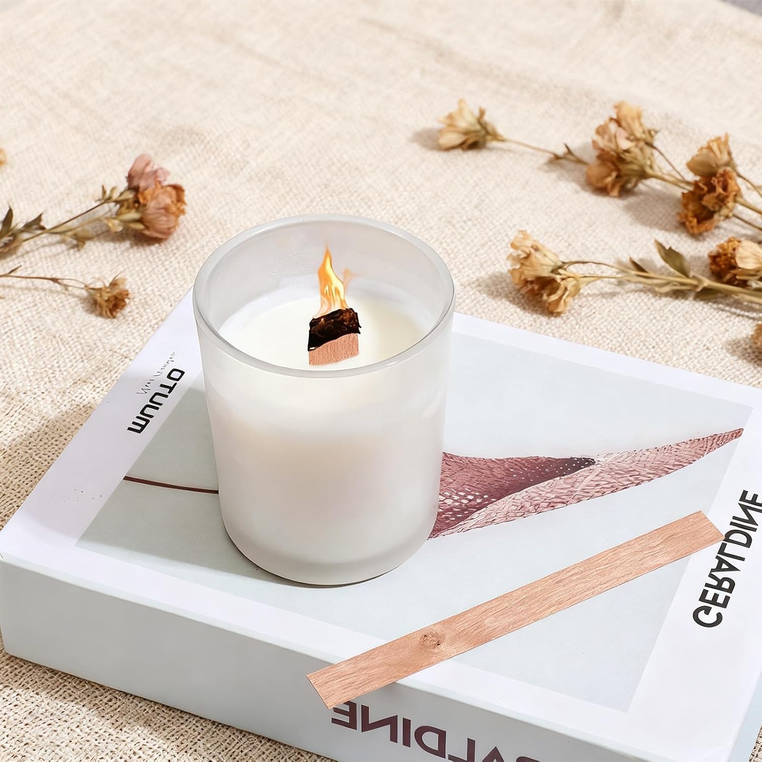 60Pcs Wood Wicks for Candles M - Wooden Wick Candle recensione e prezzo