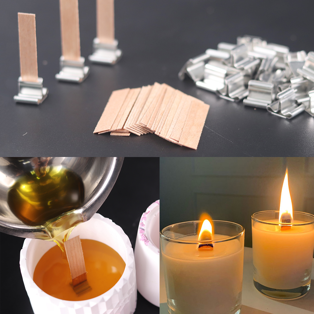30Pcs Wooden Candle Wicks Set  - Wooden Wick Candle recensione e prezzo